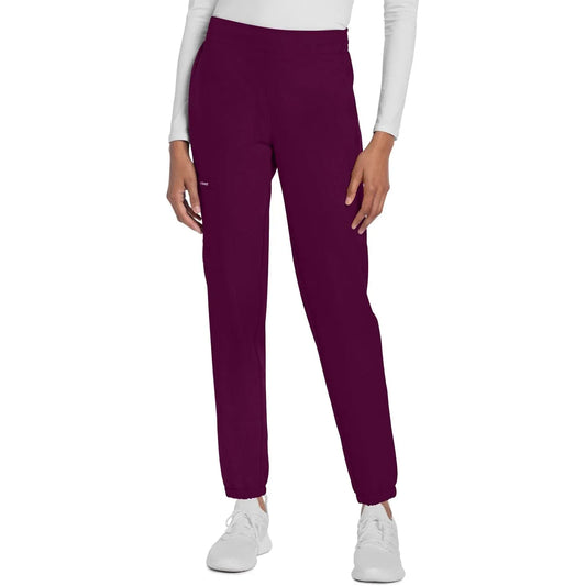 Cherokee Scrubs Pants 6XL Cherokee Originals Ultra CK273A Elevation Jogger Scrubs Pant for Women Wine