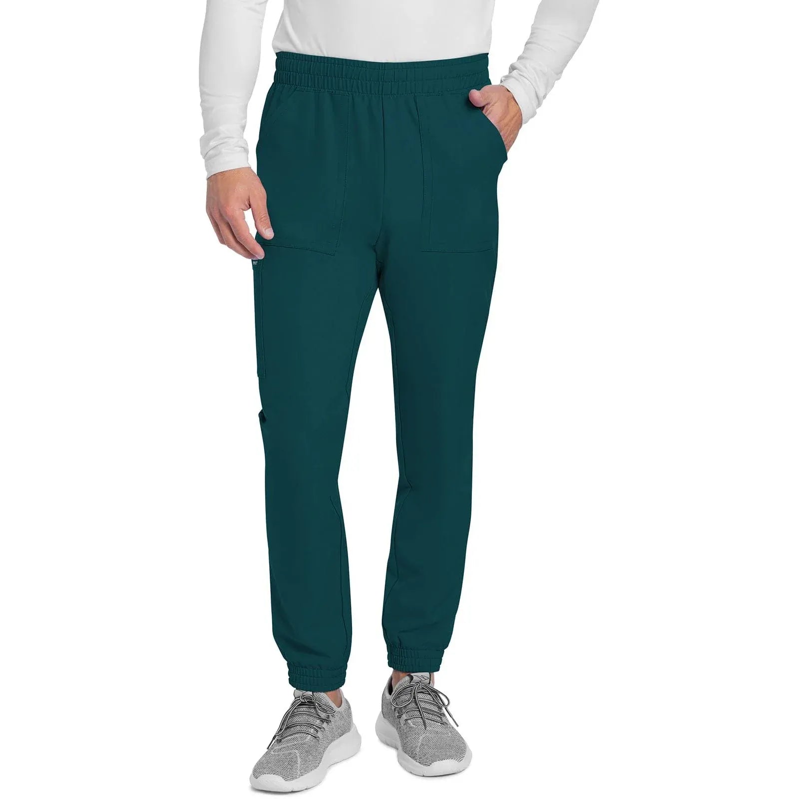 Cherokee Scrubs Pants 5XL Cherokee Originals Ultra CK278A Mens Jogger Scrubs Pant Caribbean Blue