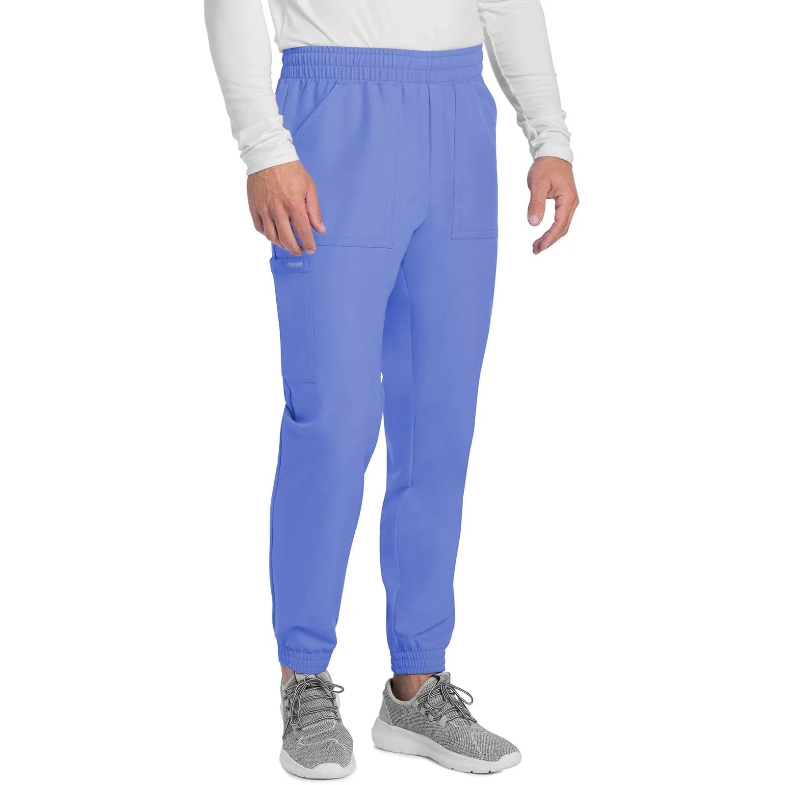 Cherokee Scrubs Pants Cherokee Originals Ultra CK278A Mens Jogger Scrubs Pant Ciel