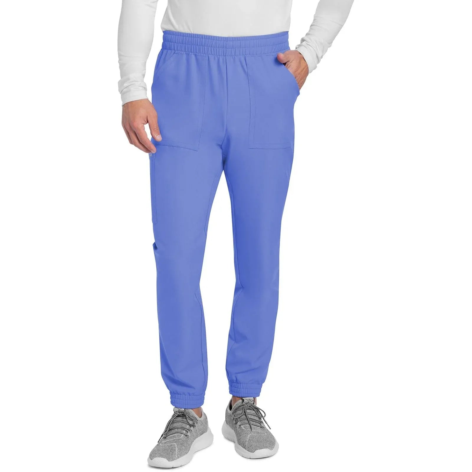 Cherokee Scrubs Pants 2XL Cherokee Originals Ultra CK278A Mens Jogger Scrubs Pant Ciel