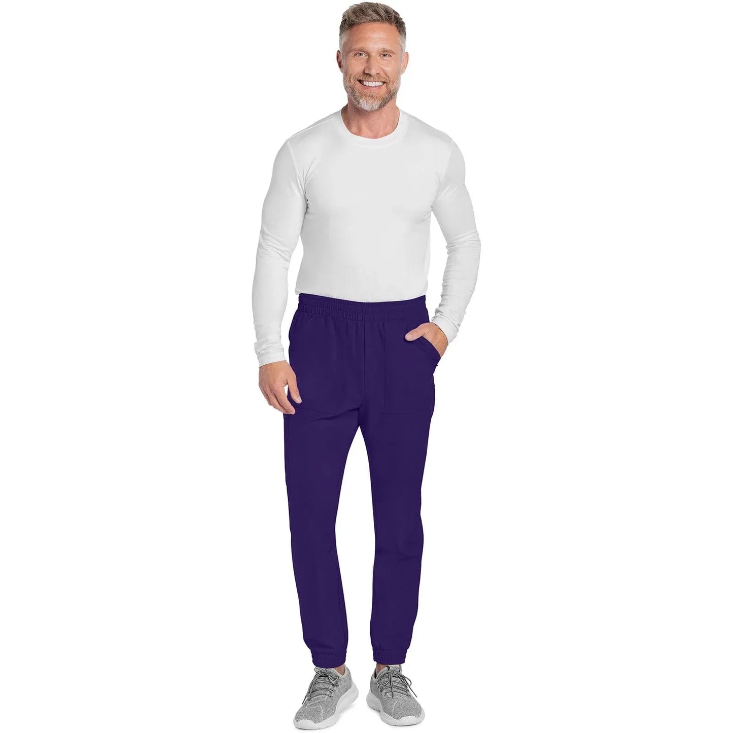 Cherokee Originals Ultra CK278A Mens Jogger Scrubs Pant Grape