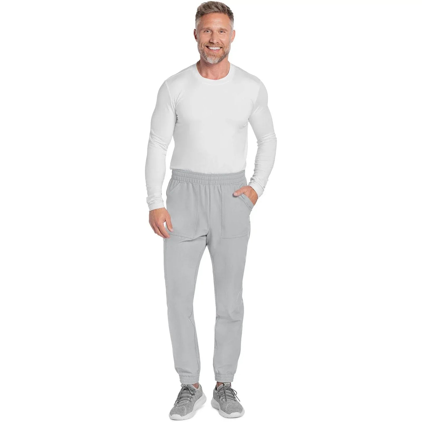 Cherokee Originals Ultra CK278A Mens Jogger Scrubs Pant Grey