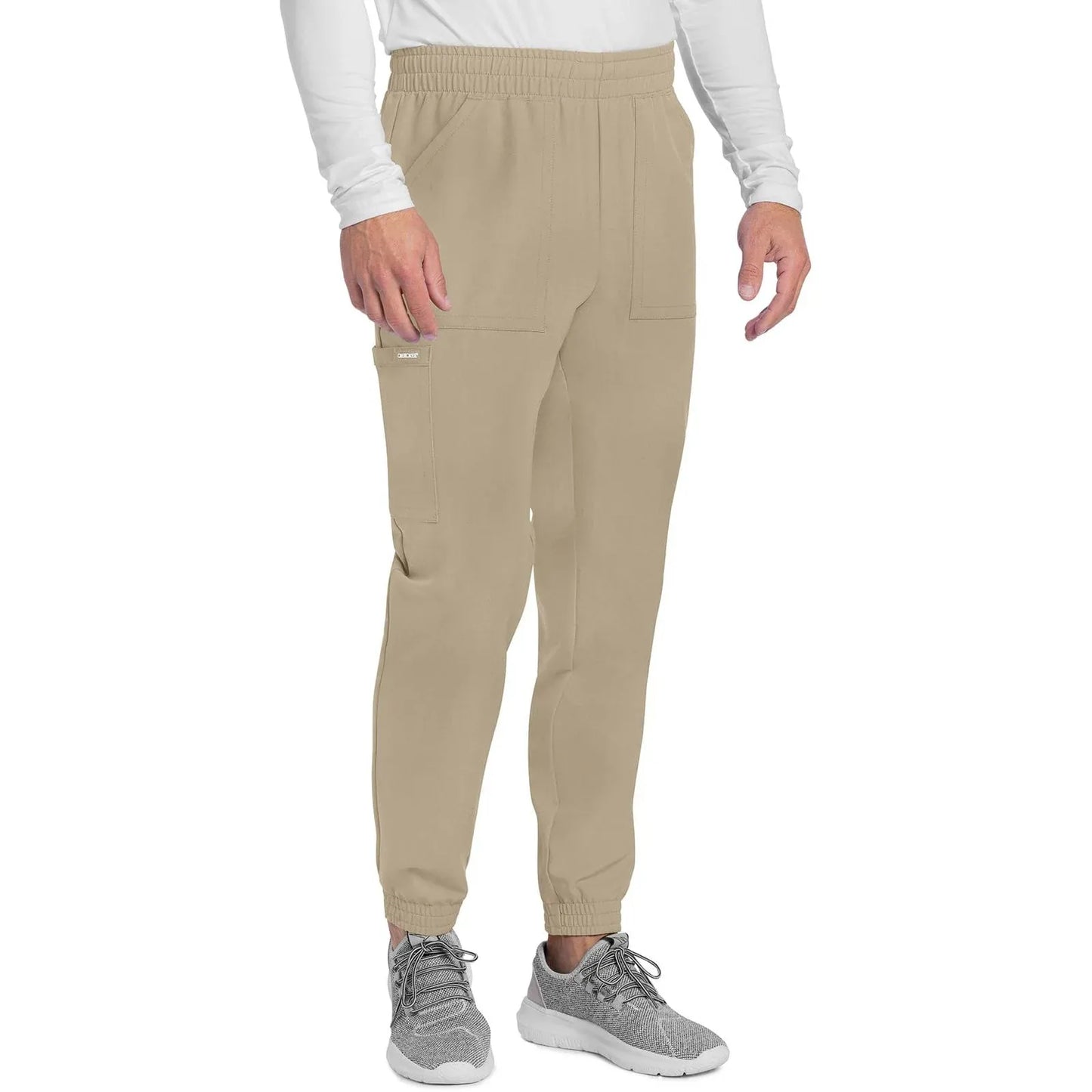 Cherokee Originals Ultra CK278A Mens Jogger Scrubs Pant Khaki