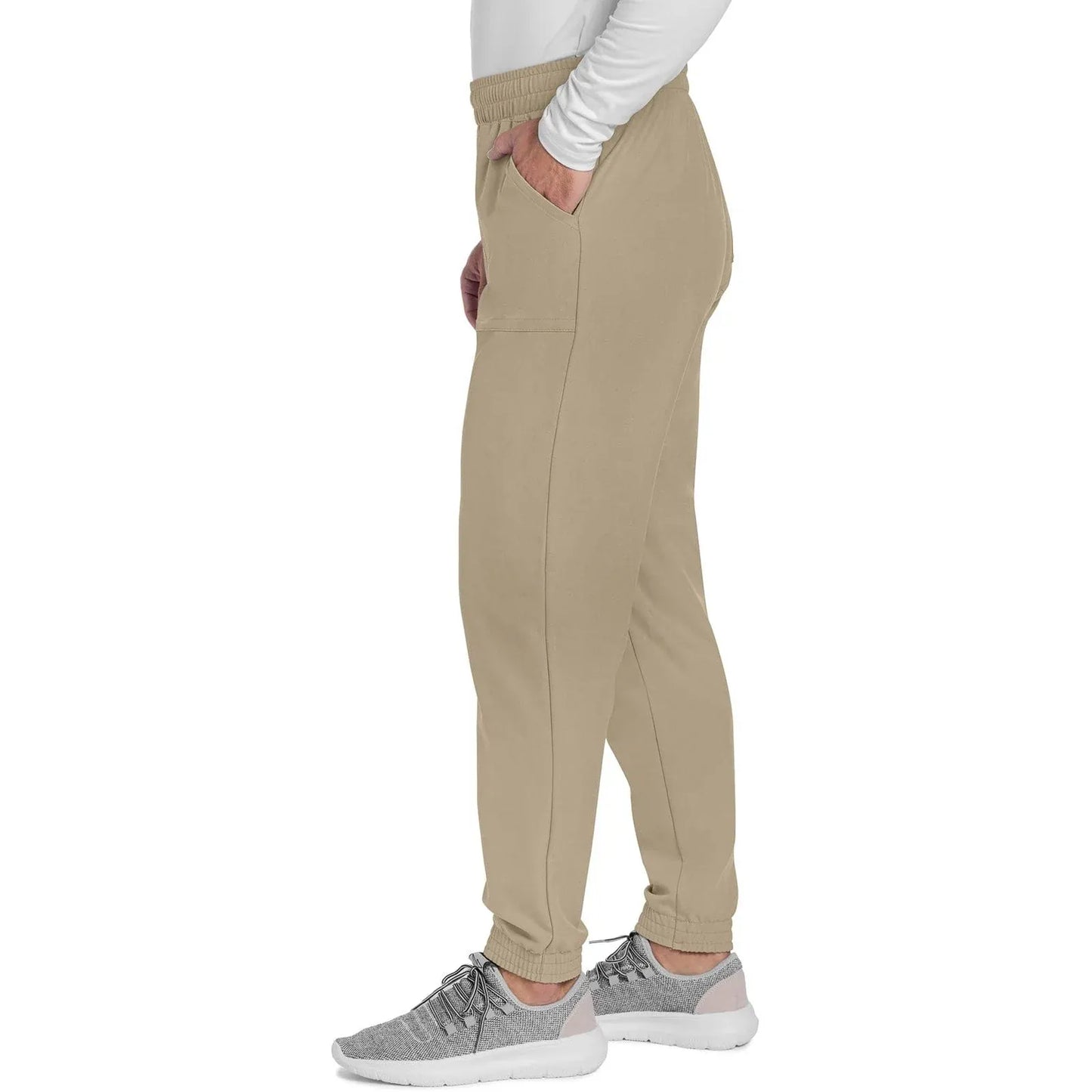 Cherokee Originals Ultra CK278A Mens Jogger Scrubs Pant Khaki