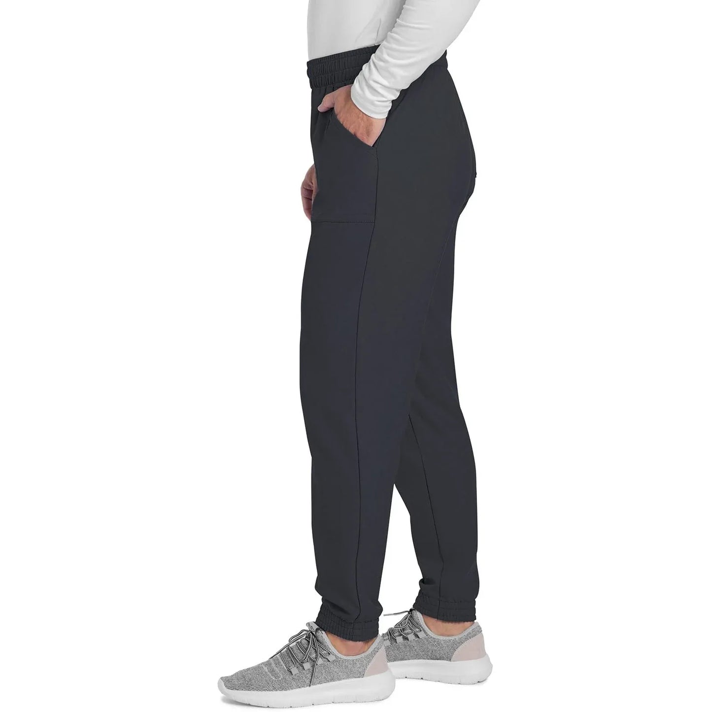 Cherokee Scrub Pants Cherokee Originals Ultra CK278A Mens Jogger Scrubs Pant Pewter