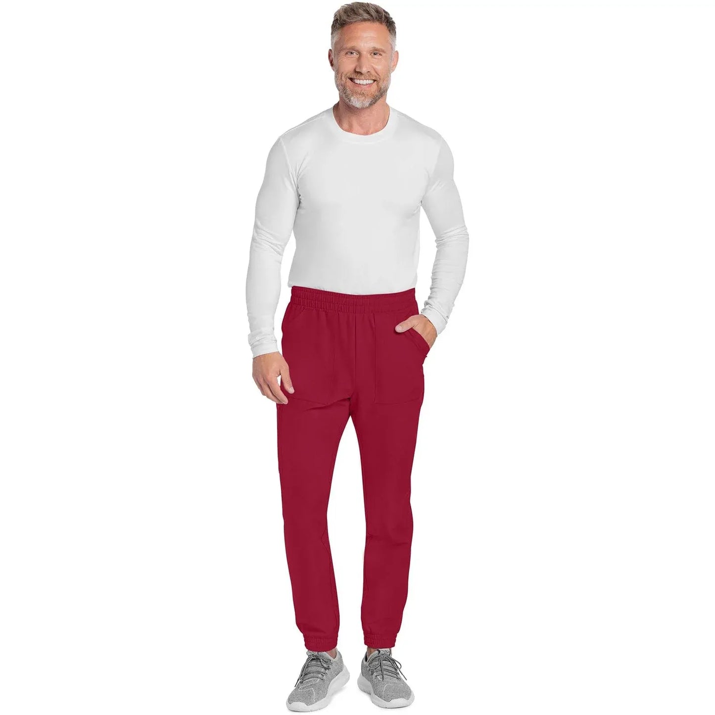 Cherokee Originals Ultra CK278A Mens Jogger Scrubs Pant Red