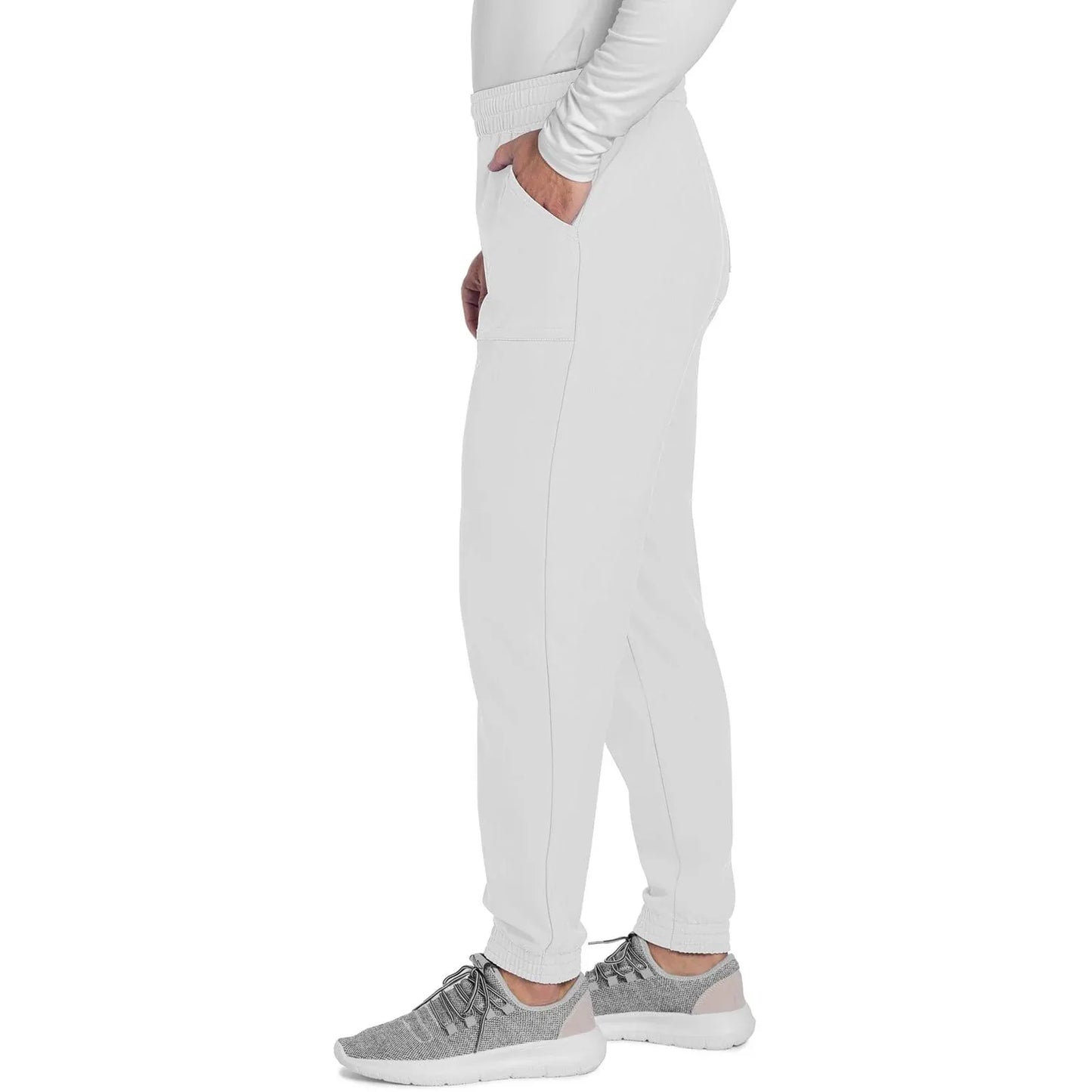 Cherokee Originals Ultra CK278A Mens Jogger Scrubs Pant White