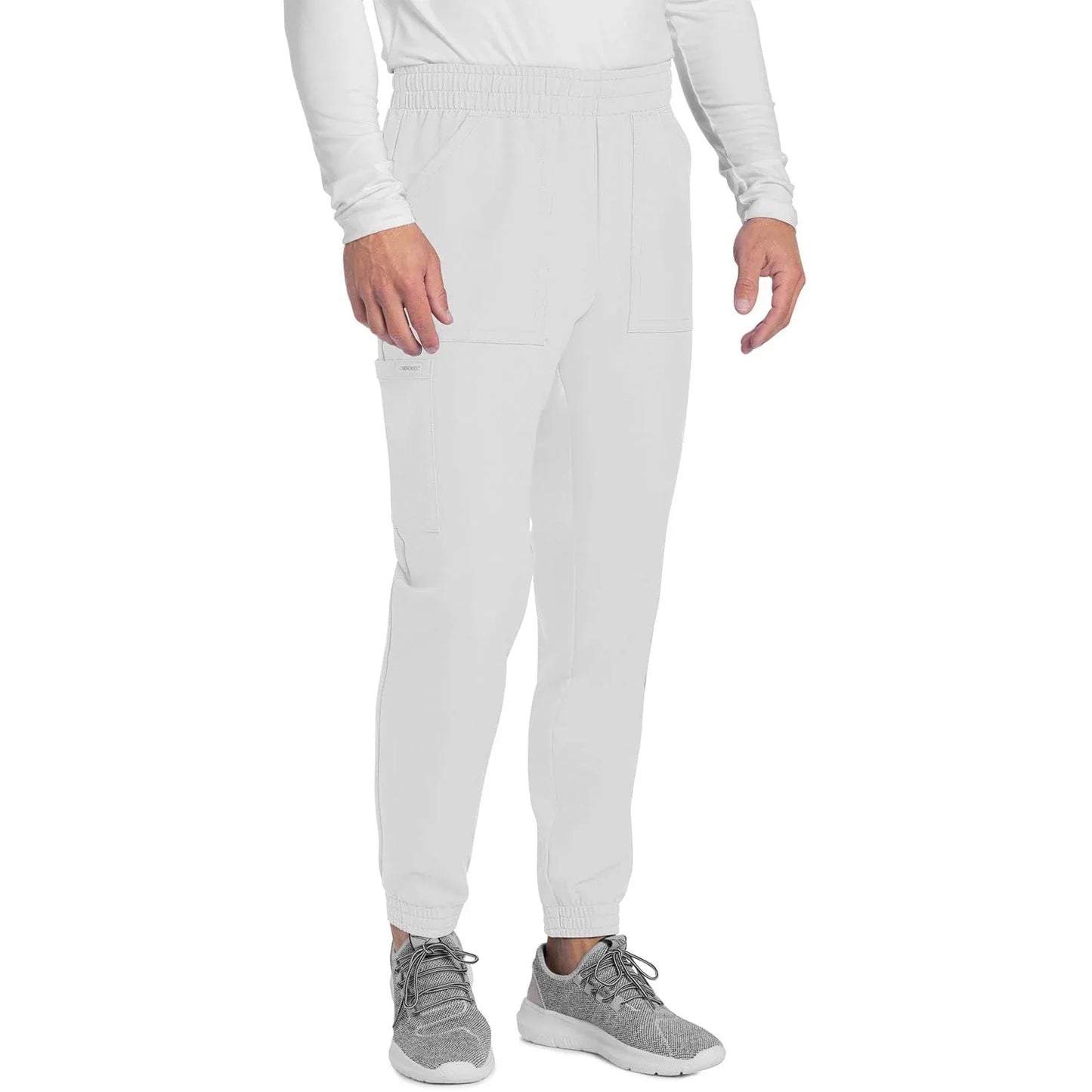 Cherokee Originals Ultra CK278A Mens Jogger Scrubs Pant White