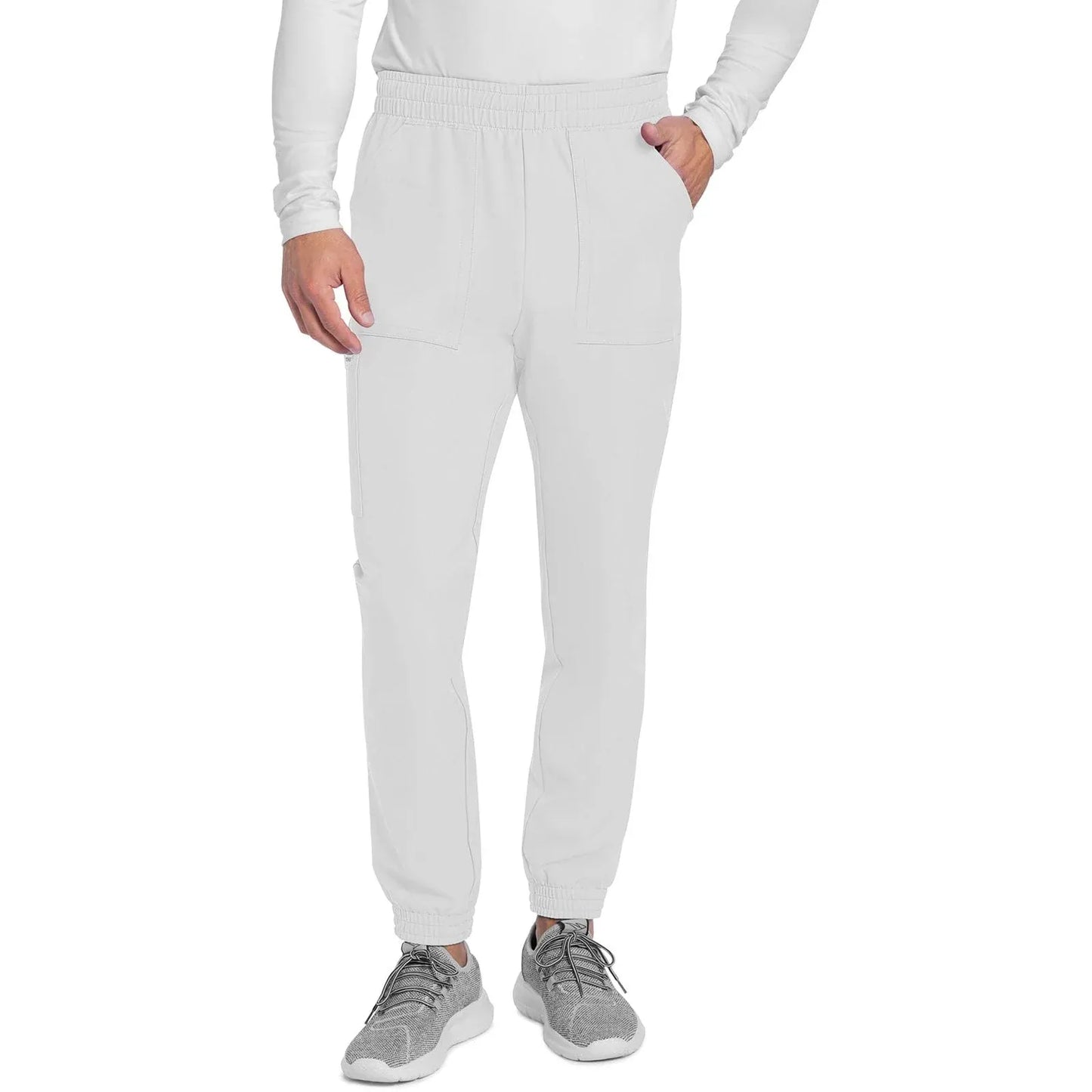 Cherokee Originals Ultra CK278A Mens Jogger Scrubs Pant White