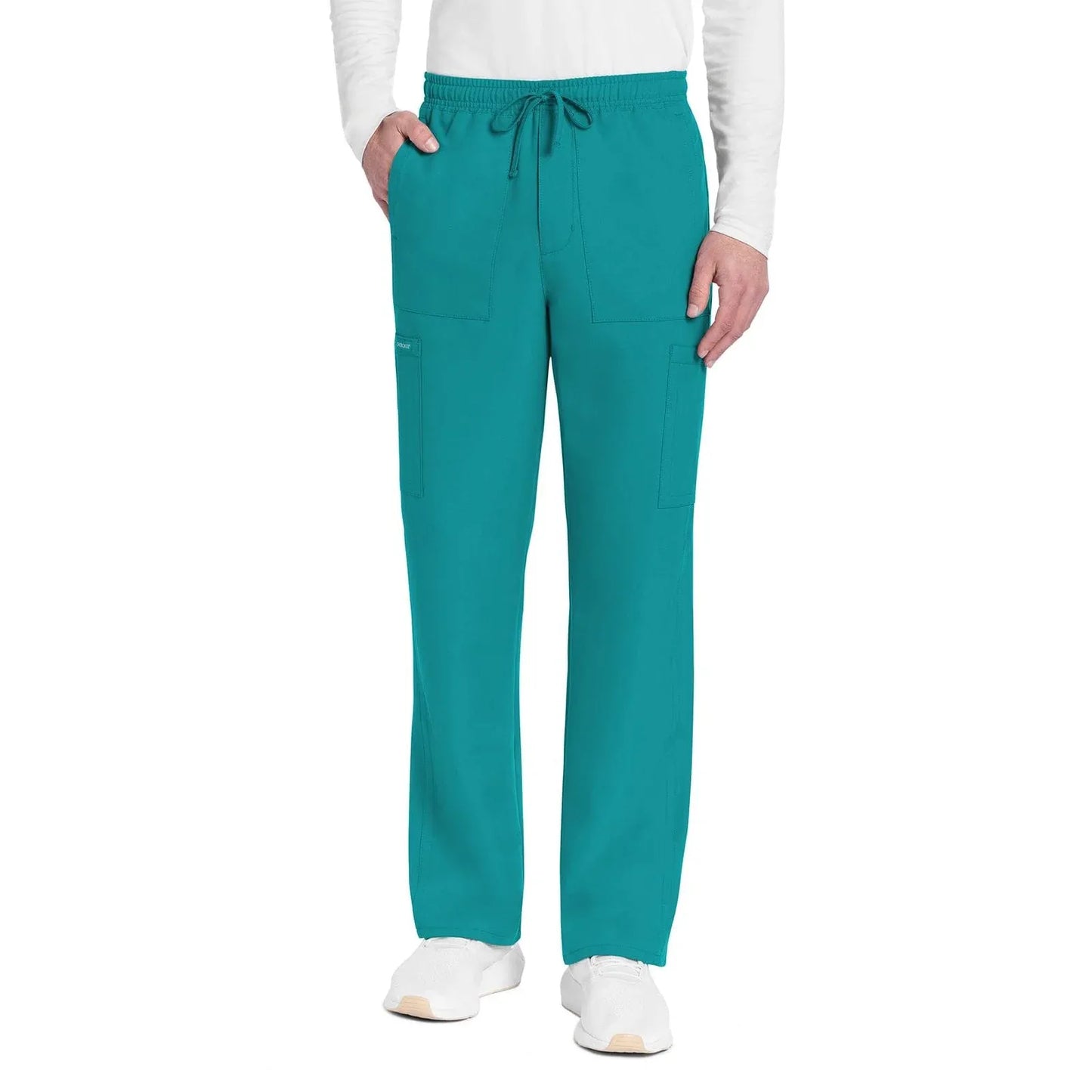 Cherokee Scrubs Pants 5XL Cherokee Originals Ultra CK279A Mens City Straight Leg Scrubs Pants Teal Blue