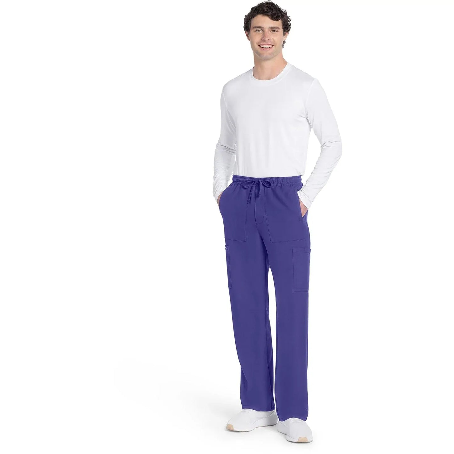 Cherokee Originals Ultra CK279A Mens Straight Leg Scrubs Pant Grape