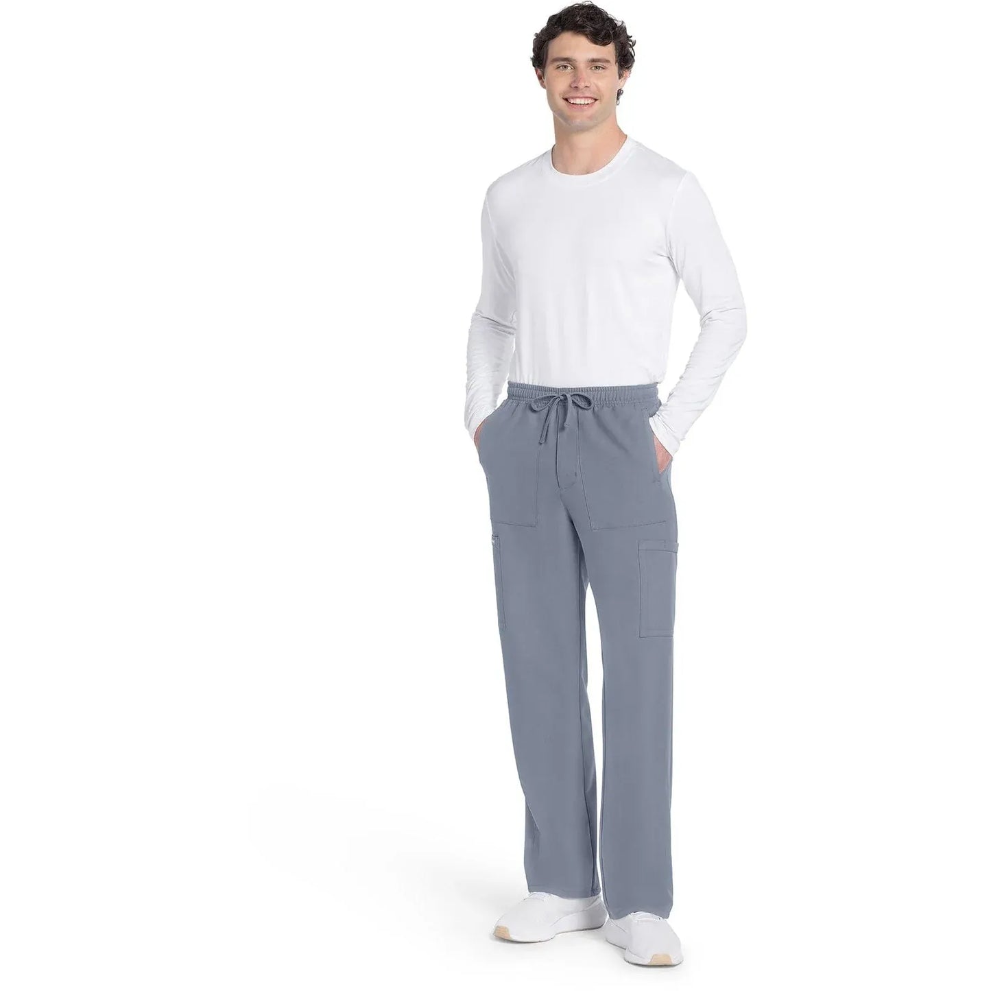 Cherokee Originals Ultra CK279A Mens Straight Leg Scrubs Pant Grey