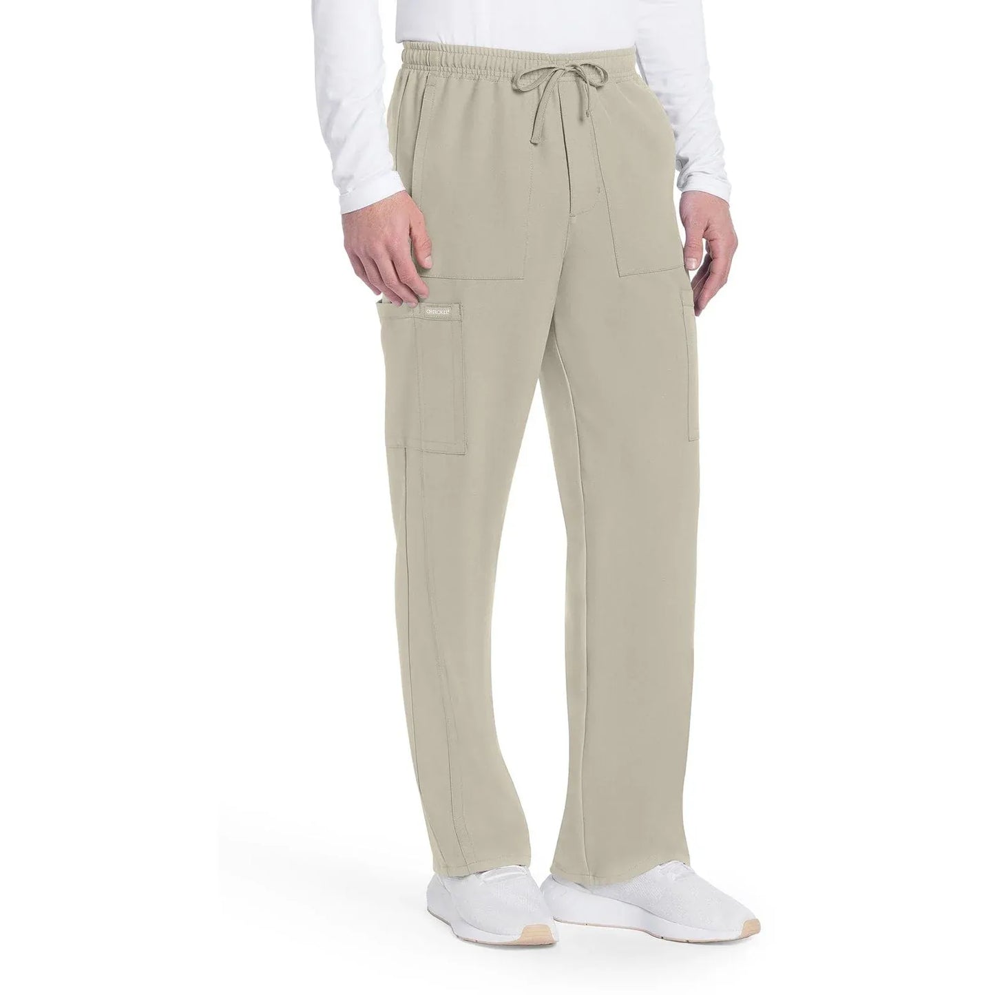 Cherokee Originals Ultra CK279A Mens Straight Leg Scrubs Pant Khaki