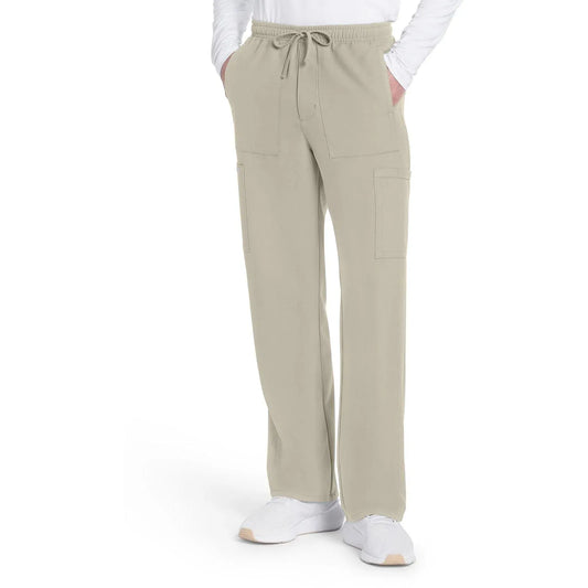 Cherokee Originals Ultra CK279A Mens Straight Leg Scrubs Pant Khaki