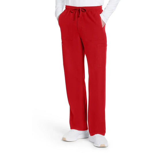 Cherokee Originals Ultra CK279A Mens Straight Leg Scrubs Pant Red