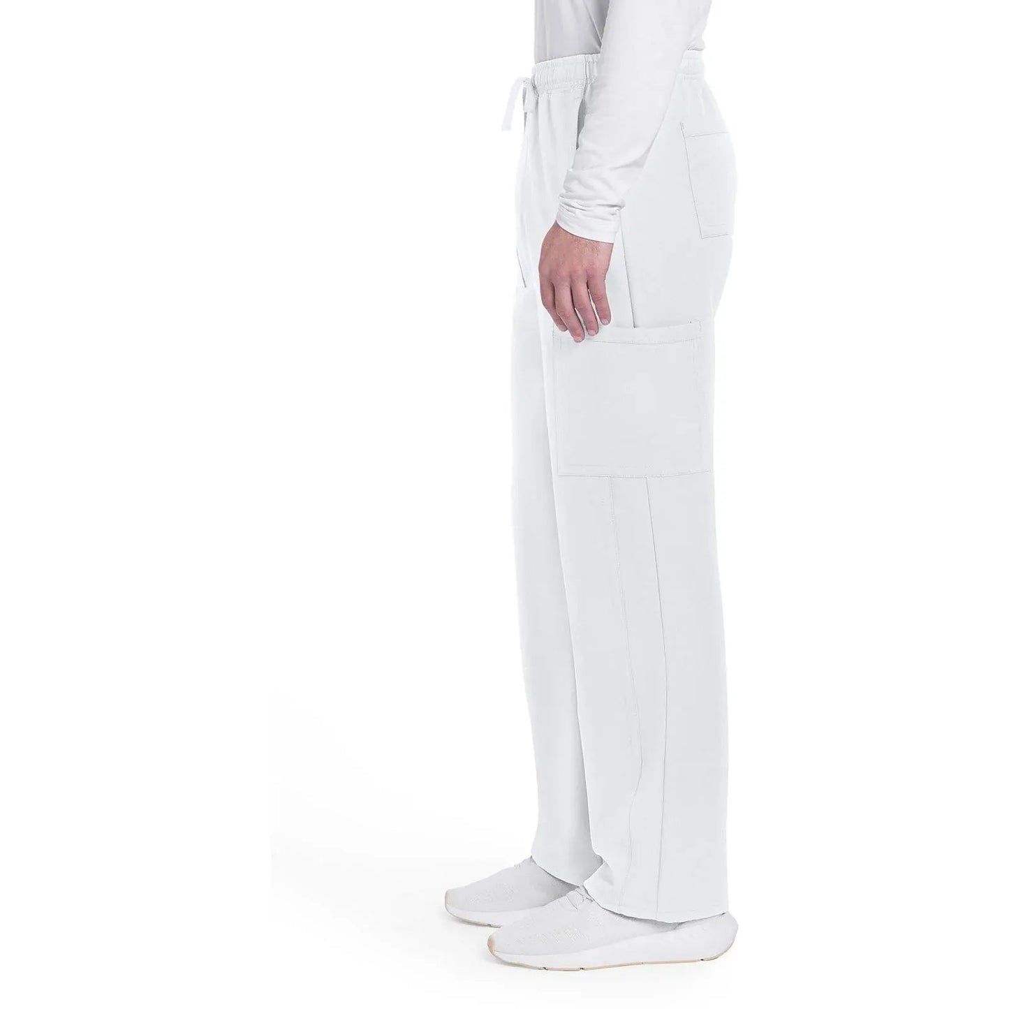 Cherokee Originals Ultra CK279A Mens Straight Leg Scrubs Pant White