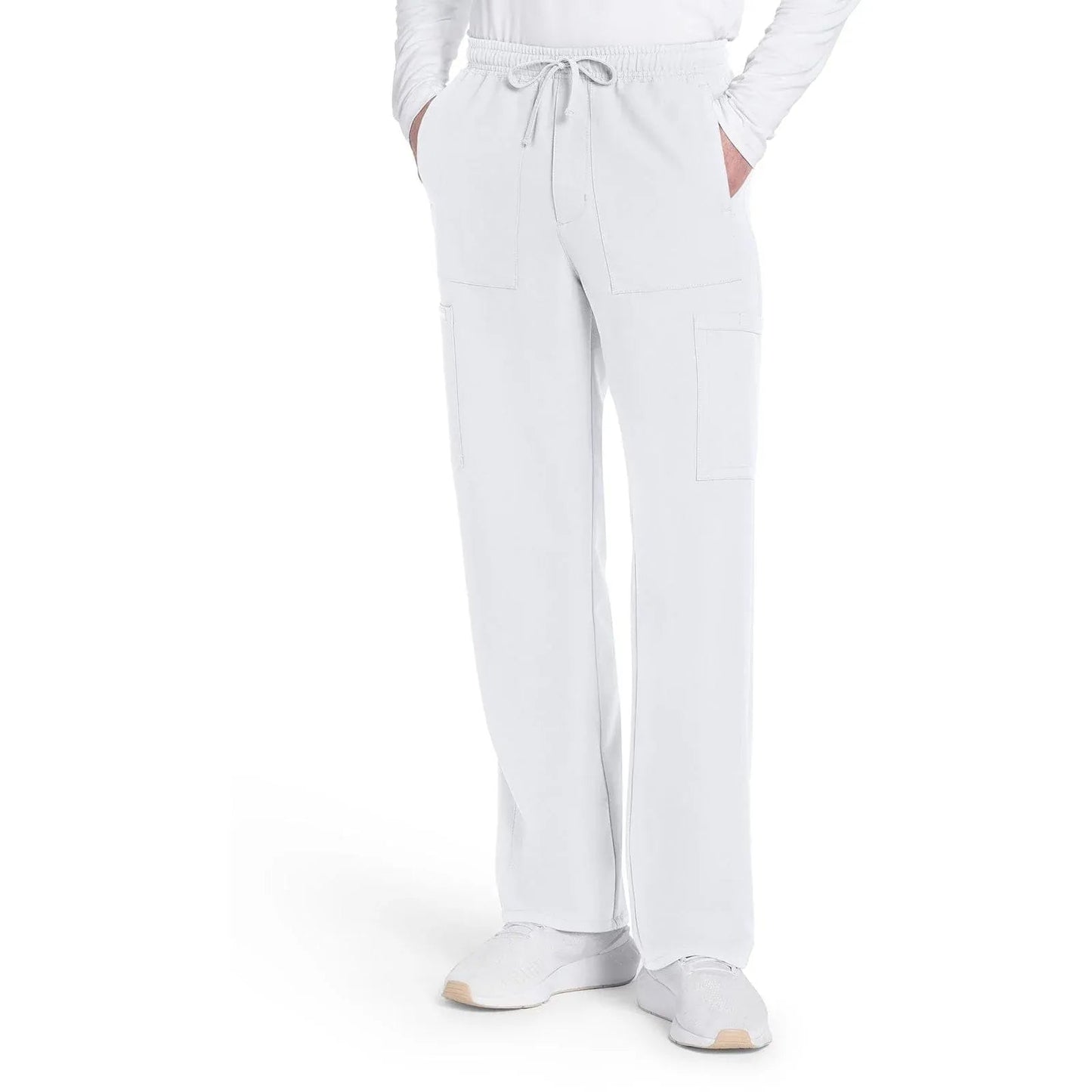 Cherokee Originals Ultra CK279A Mens Straight Leg Scrubs Pant White
