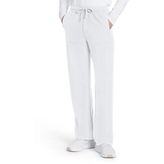 Cherokee Originals Ultra CK279A Mens Straight Leg Scrubs Pant White