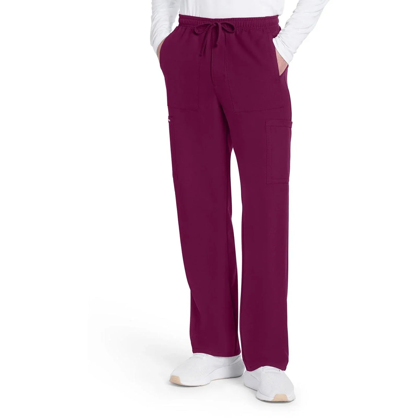 Cherokee Originals Ultra CK279A Mens Straight Leg Scrubs Pant Wine