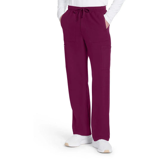 Cherokee Originals Ultra CK279A Mens Straight Leg Scrubs Pant Wine