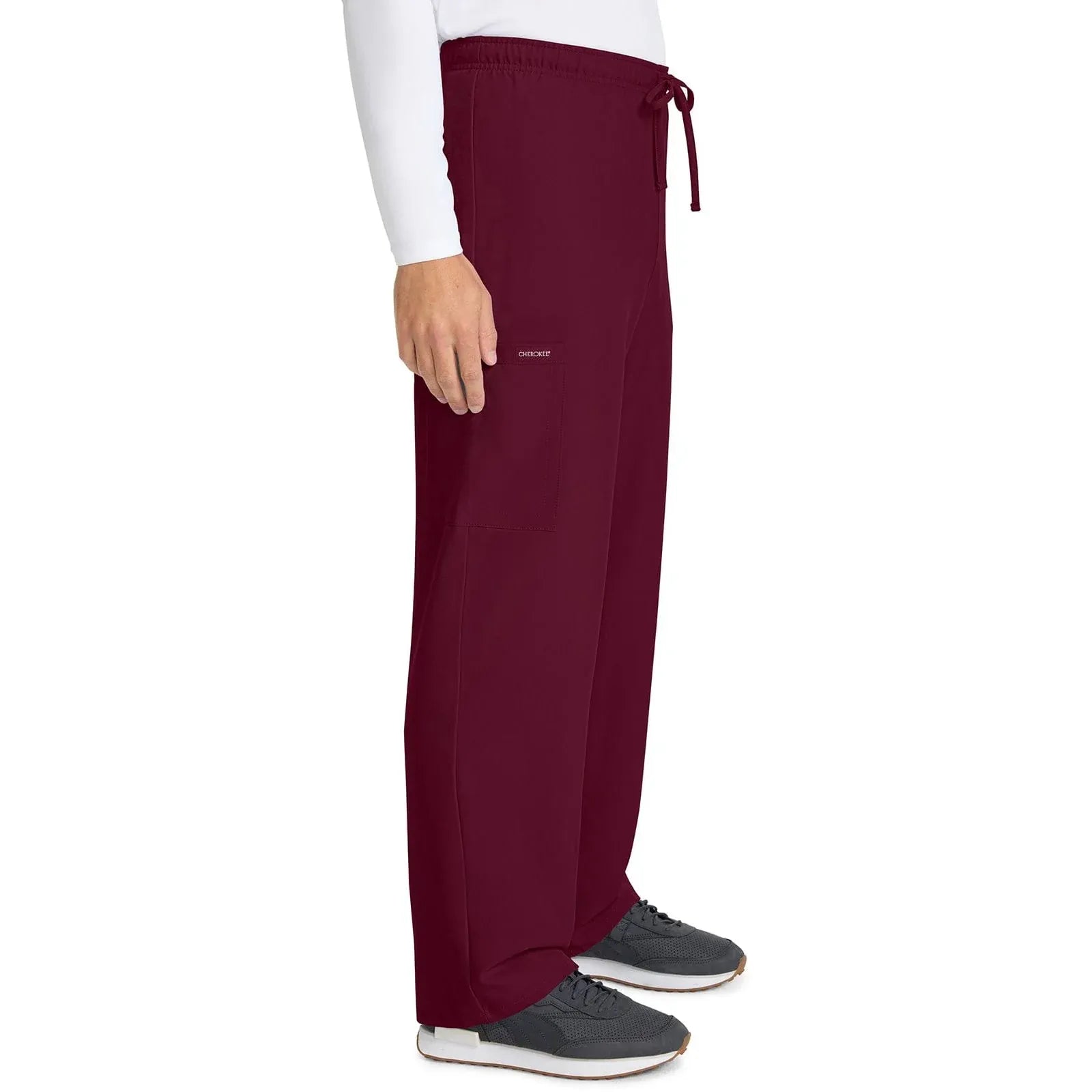 Cherokee Scrubs Pants Cherokee Originals Ultra CK280A Unisex Straight Leg Scrub Pant Wine