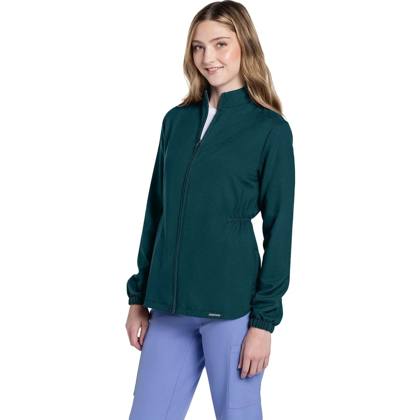 Cherokee Originals Ultra CK391A – Women’s Scrub Jacket in Caribbean Blue