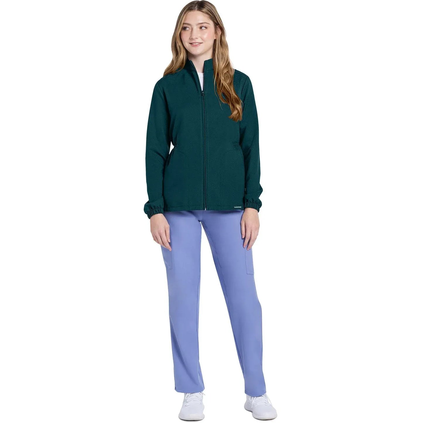 Cherokee Originals Ultra CK391A – Women’s Scrub Jacket in Caribbean Blue