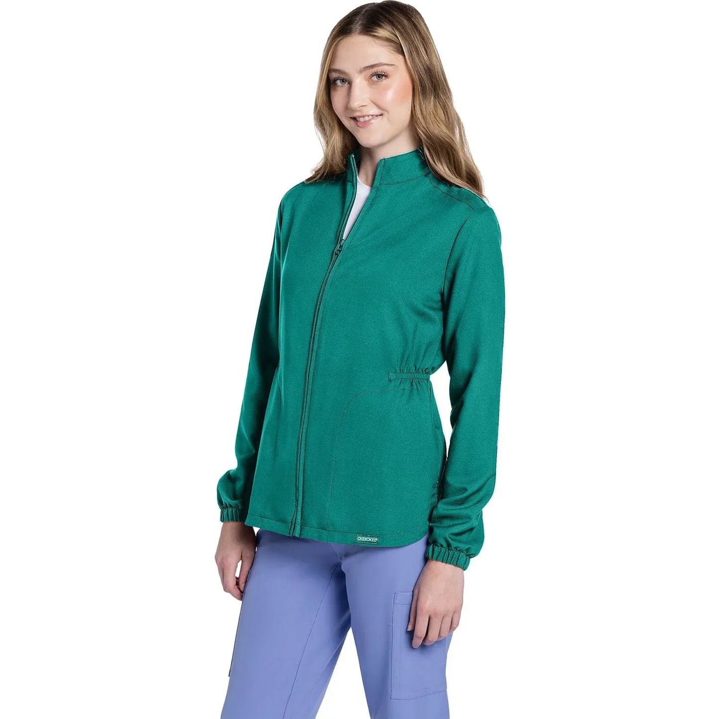 Cherokee Originals Ultra CK391A – Women’s Scrub Jacket in Teal Blue