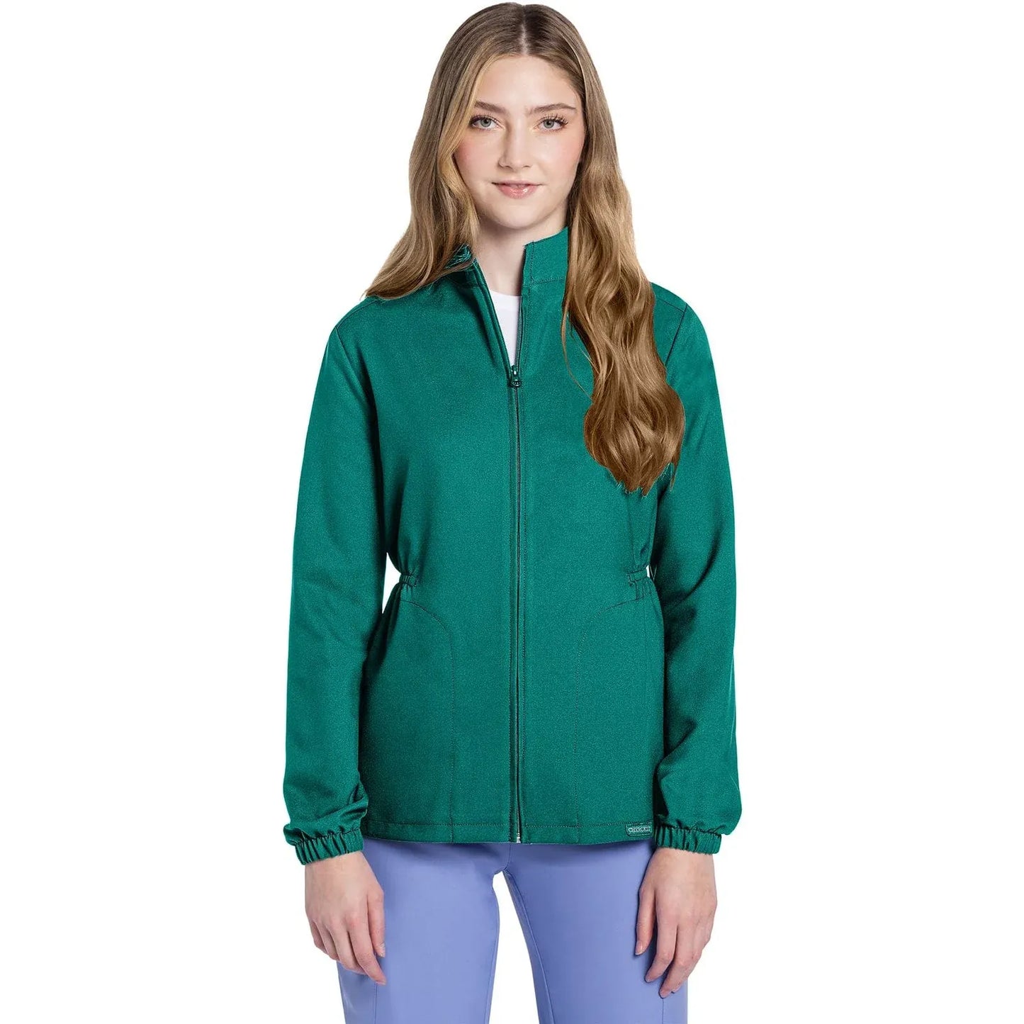 Cherokee Originals Ultra CK391A – Women’s Scrub Jacket in Teal Blue