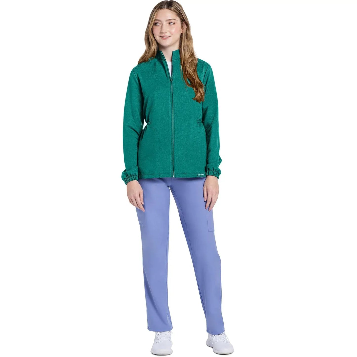 Cherokee Originals Ultra CK391A – Women’s Scrub Jacket in Teal Blue