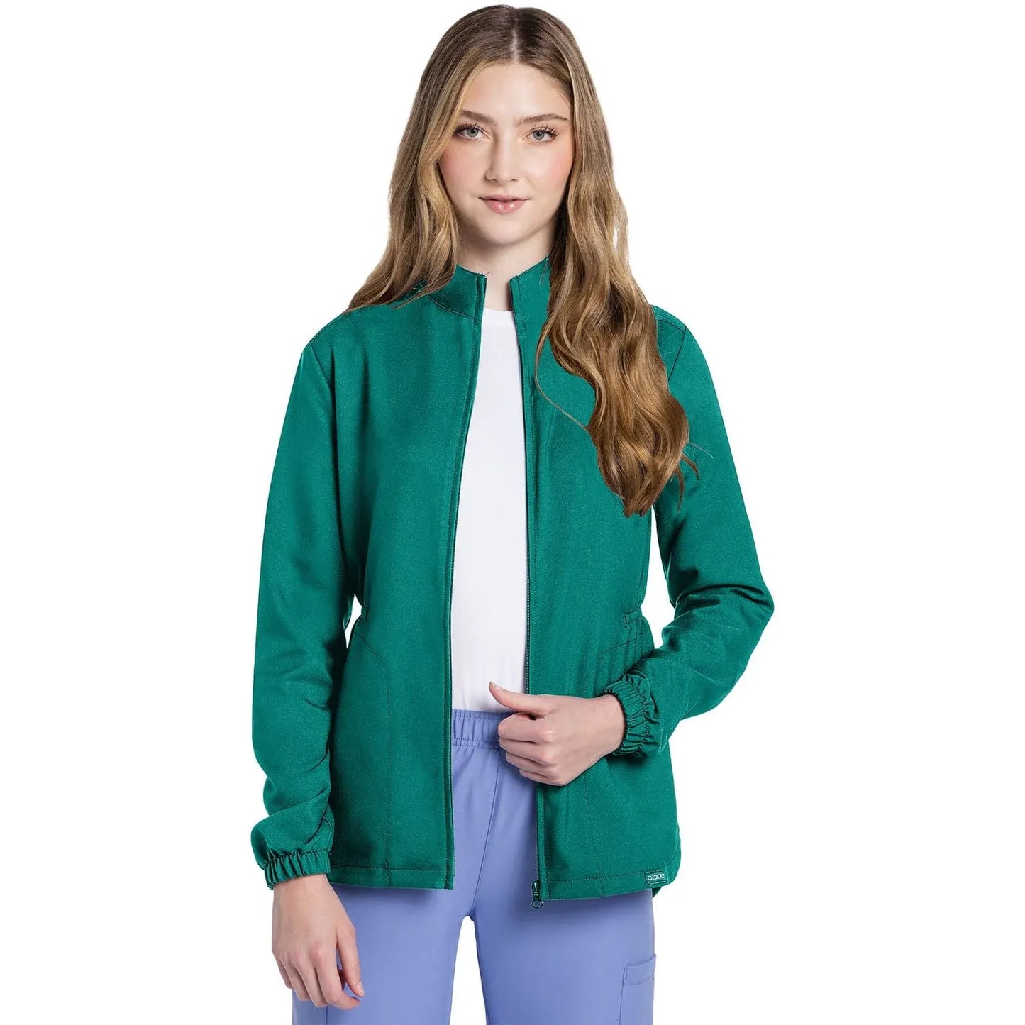 Cherokee Originals Ultra CK391A – Women’s Scrub Jacket in Teal Blue