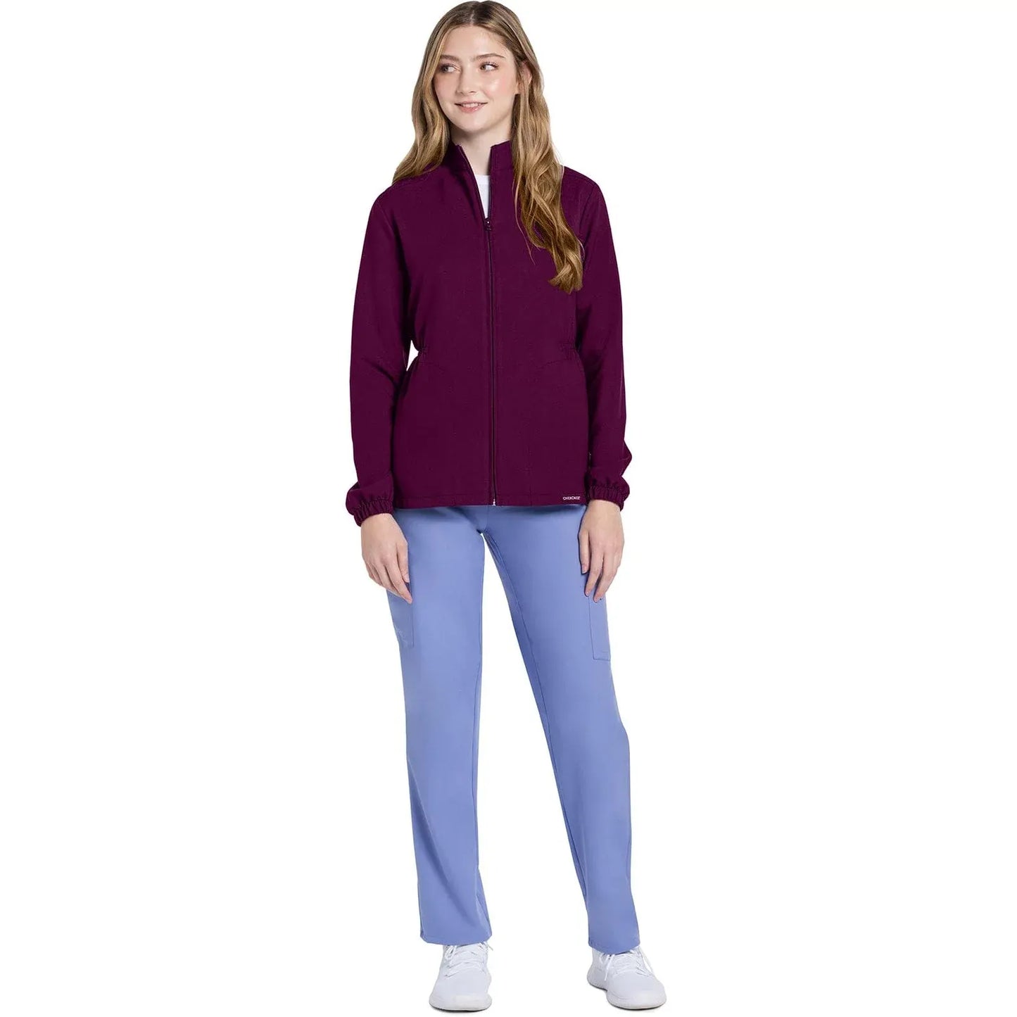 Cherokee Originals Ultra CK391A – Women’s Scrub Jacket in Wine