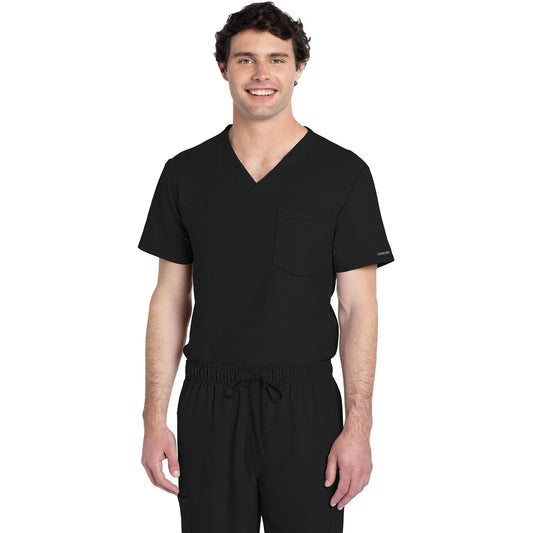 Cherokee Scrub Tops 5XL Cherokee Originals Ultra CK778A Unisex V-Neck Scrubs Top Black