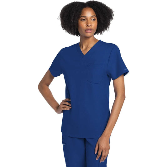 Cherokee Originals Ultra CK778A Unisex V-Neck Top Unisex Top Galaxy Blue