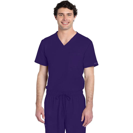 Cherokee Originals Ultra CK778A Unisex V-Neck Top Unisex Top Grape