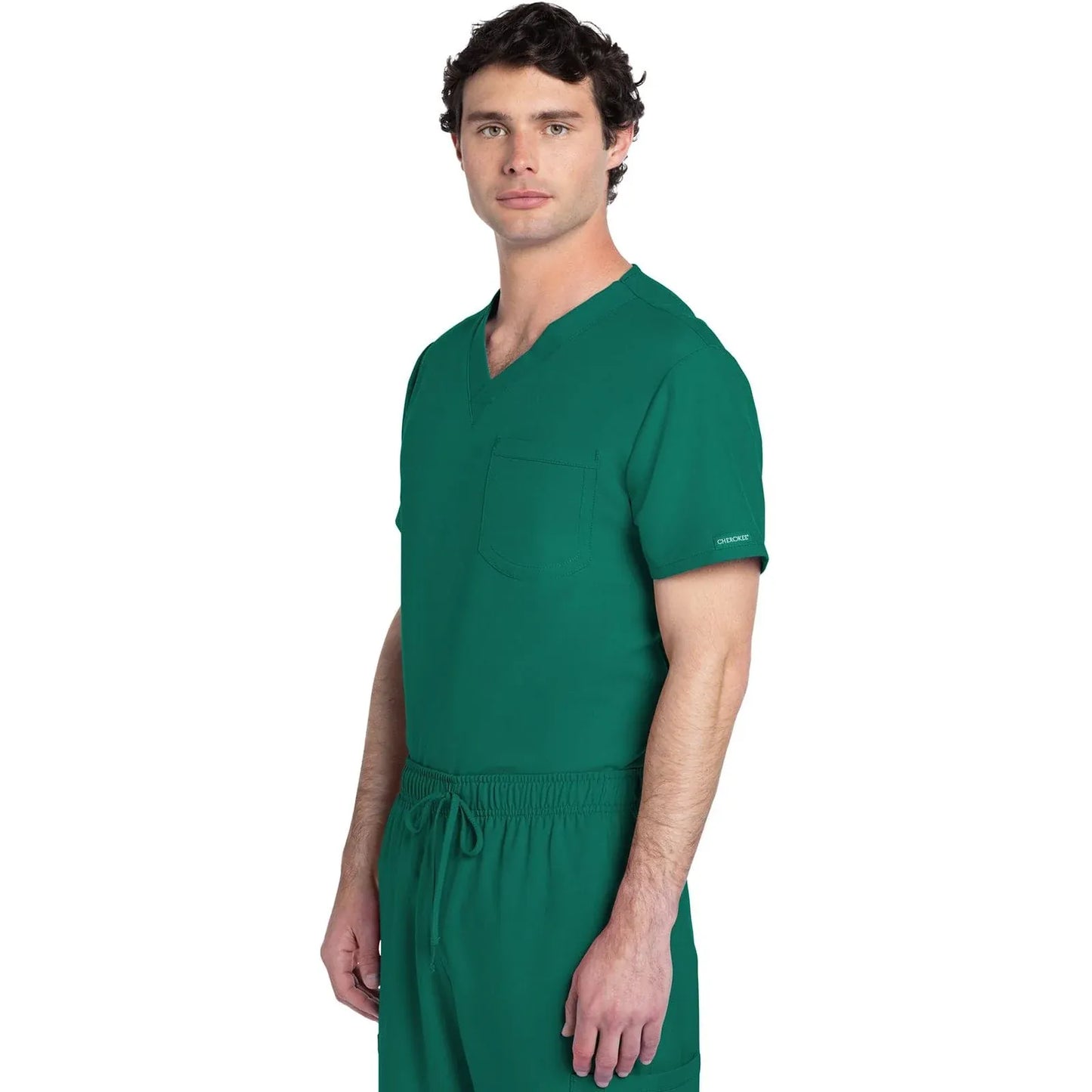 Cherokee Originals Ultra CK778A Unisex V-Neck Top Unisex Top Hunter Green
