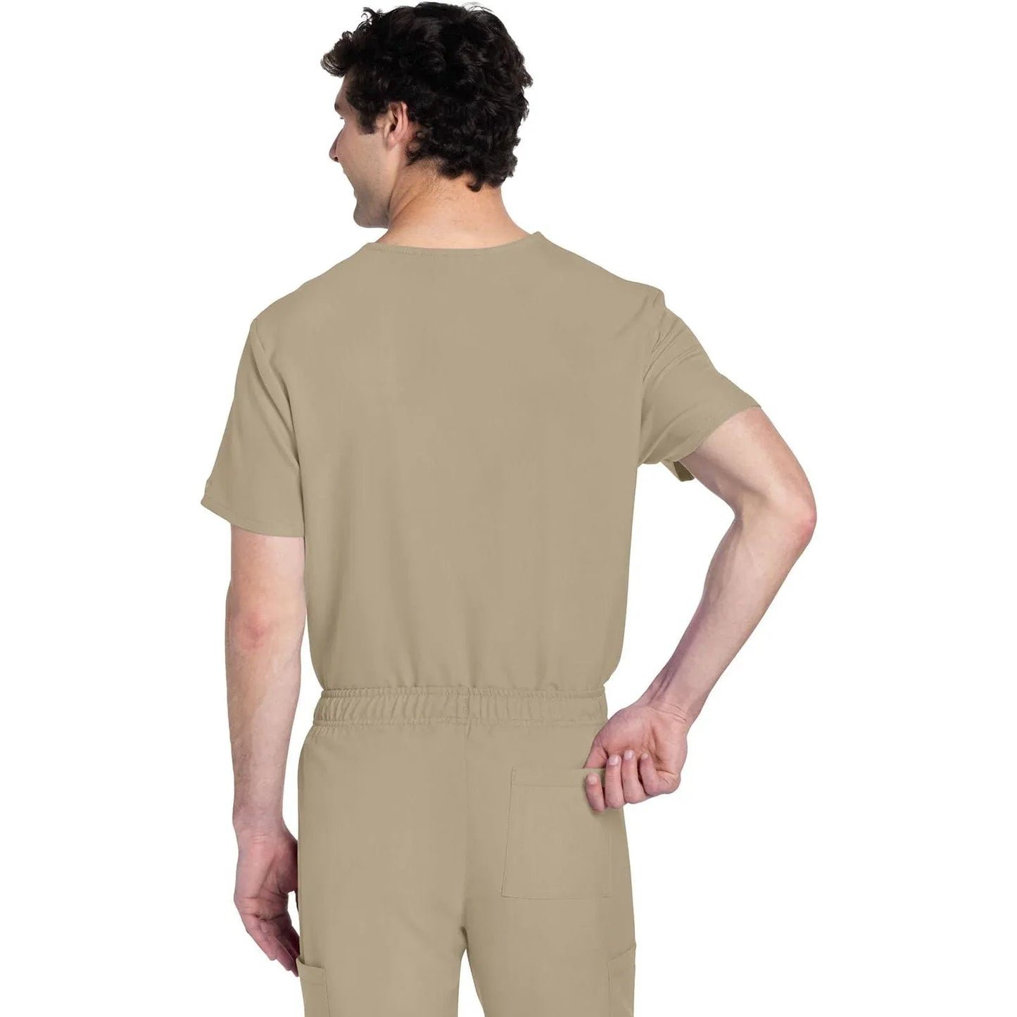 Cherokee Originals Ultra CK778A Unisex V-Neck Top Unisex Top Khaki