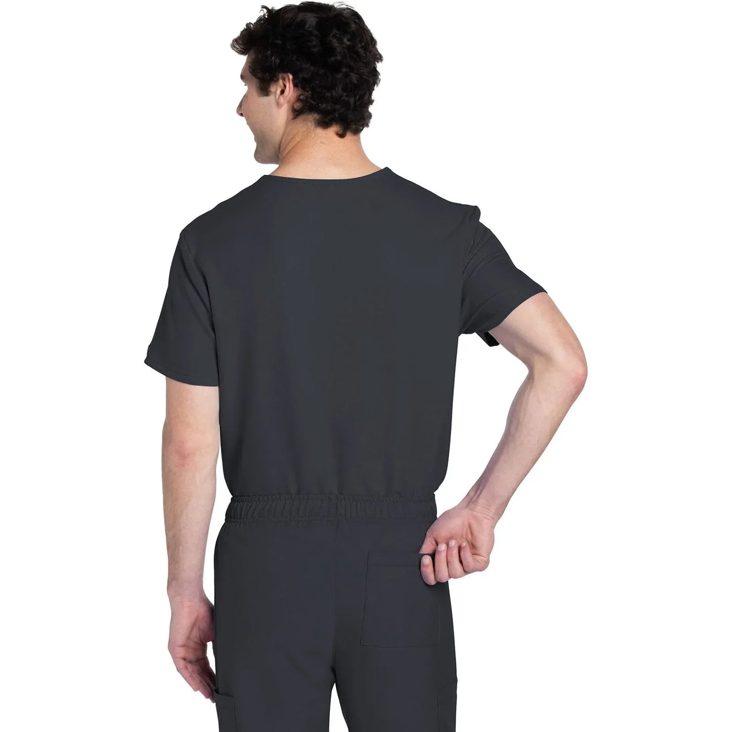 Cherokee Originals Ultra CK778A Unisex V-Neck Top Unisex Top Pewter