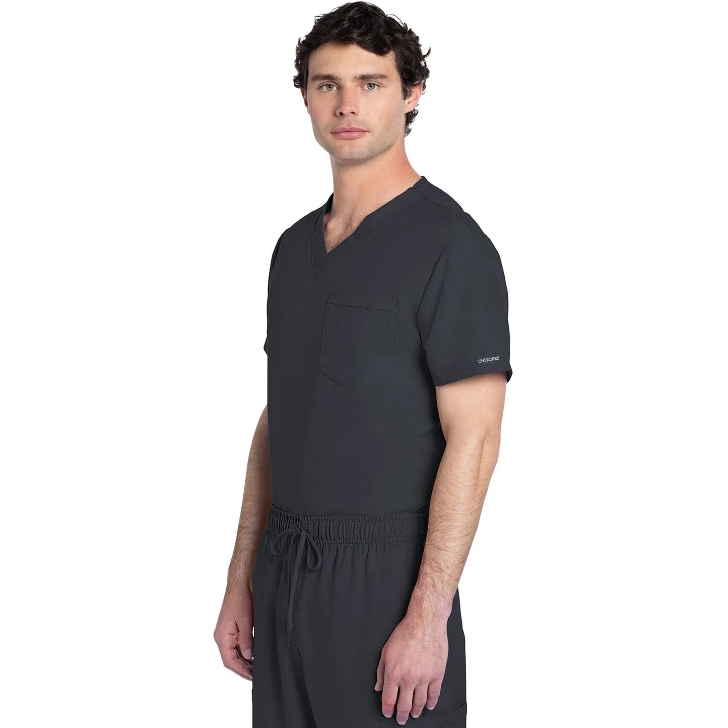 Cherokee Originals Ultra CK778A Unisex V-Neck Top Unisex Top Pewter