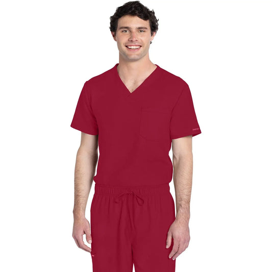 Cherokee Originals Ultra CK778A Unisex V-Neck Top Unisex Top Red