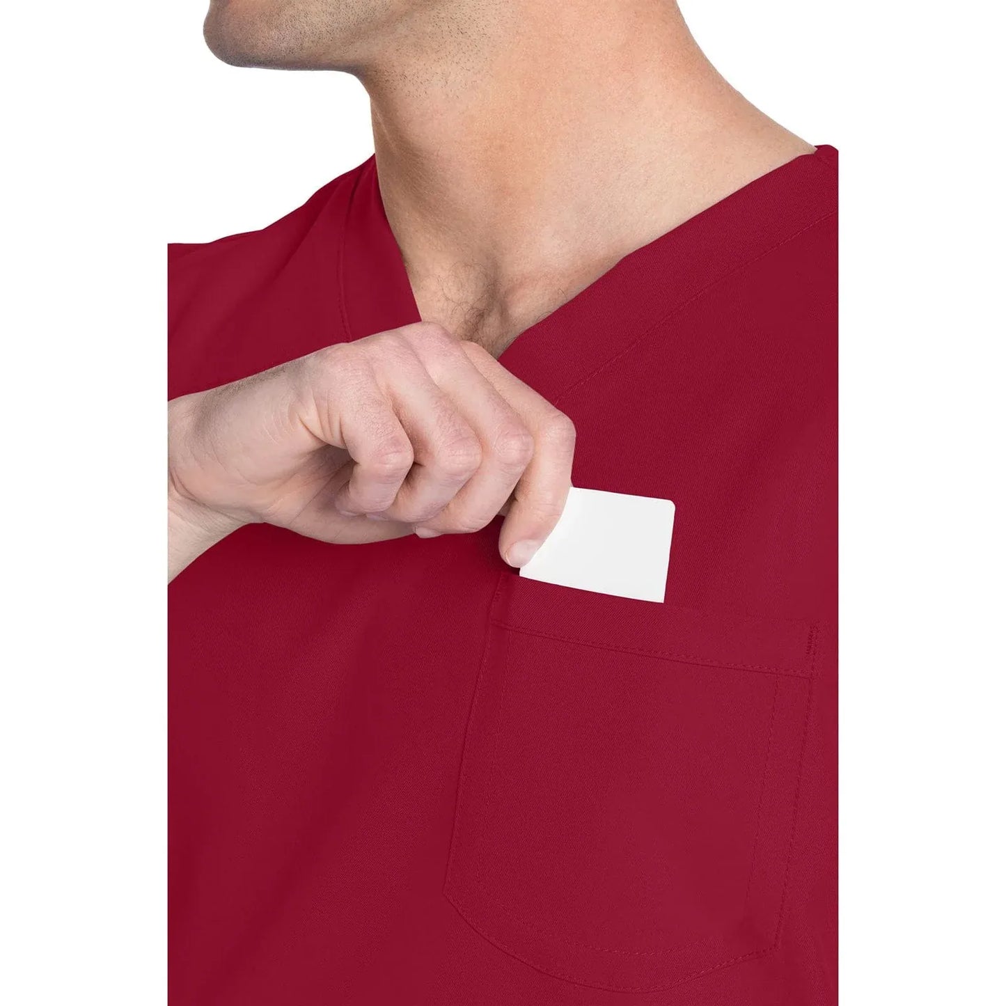 Cherokee Originals Ultra CK778A Unisex V-Neck Top Unisex Top Red