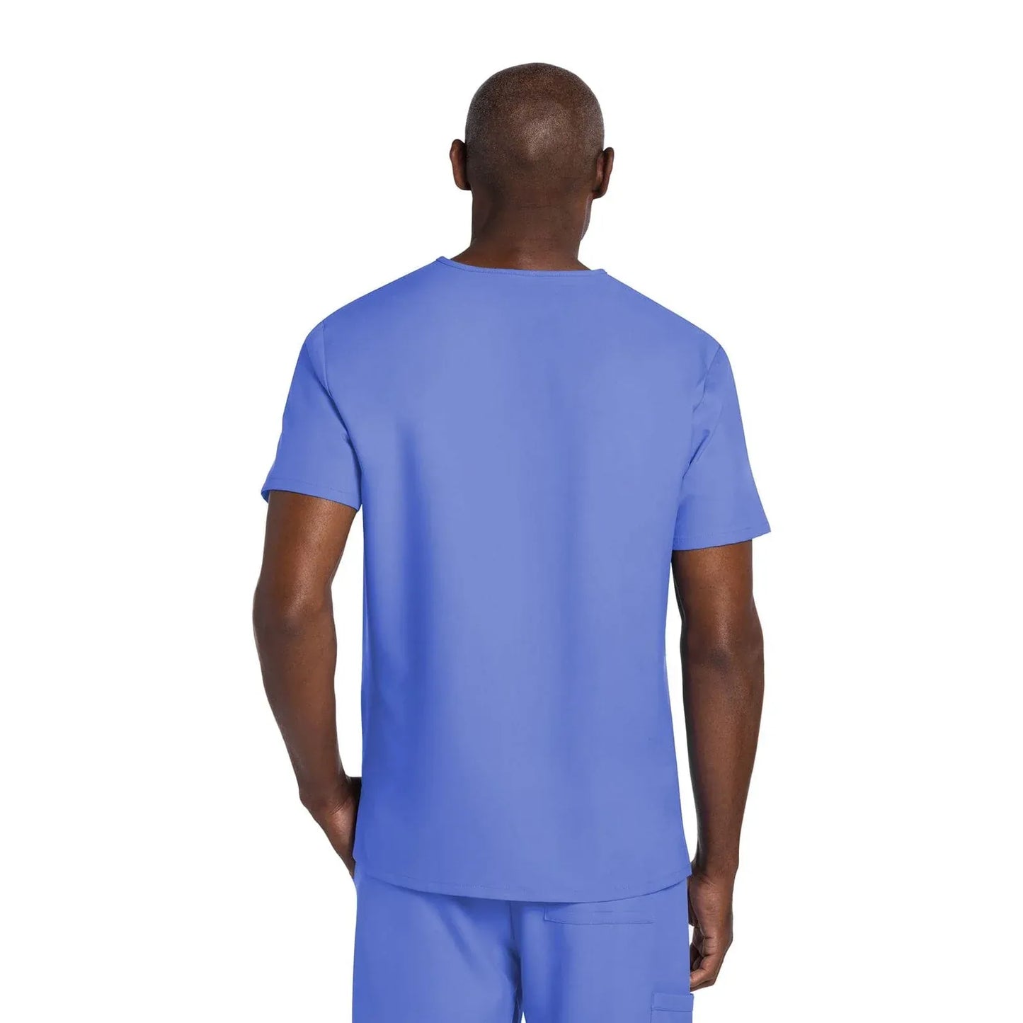 Cherokee Scrubs Top Cherokee Originals Ultra CK784A Mens Elevation 2-Pocket Mens Scrubs Top Ciel
