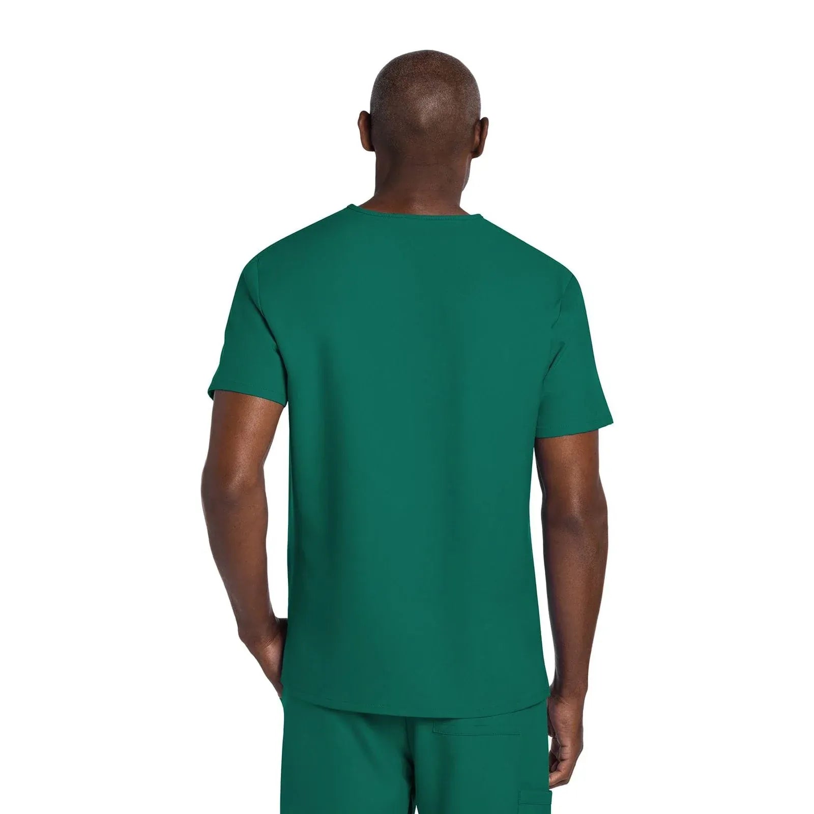 Cherokee Scrubs Top Cherokee Originals Ultra CK784A Mens Elevation 2-Pocket Mens Scrubs Top Hunter Green