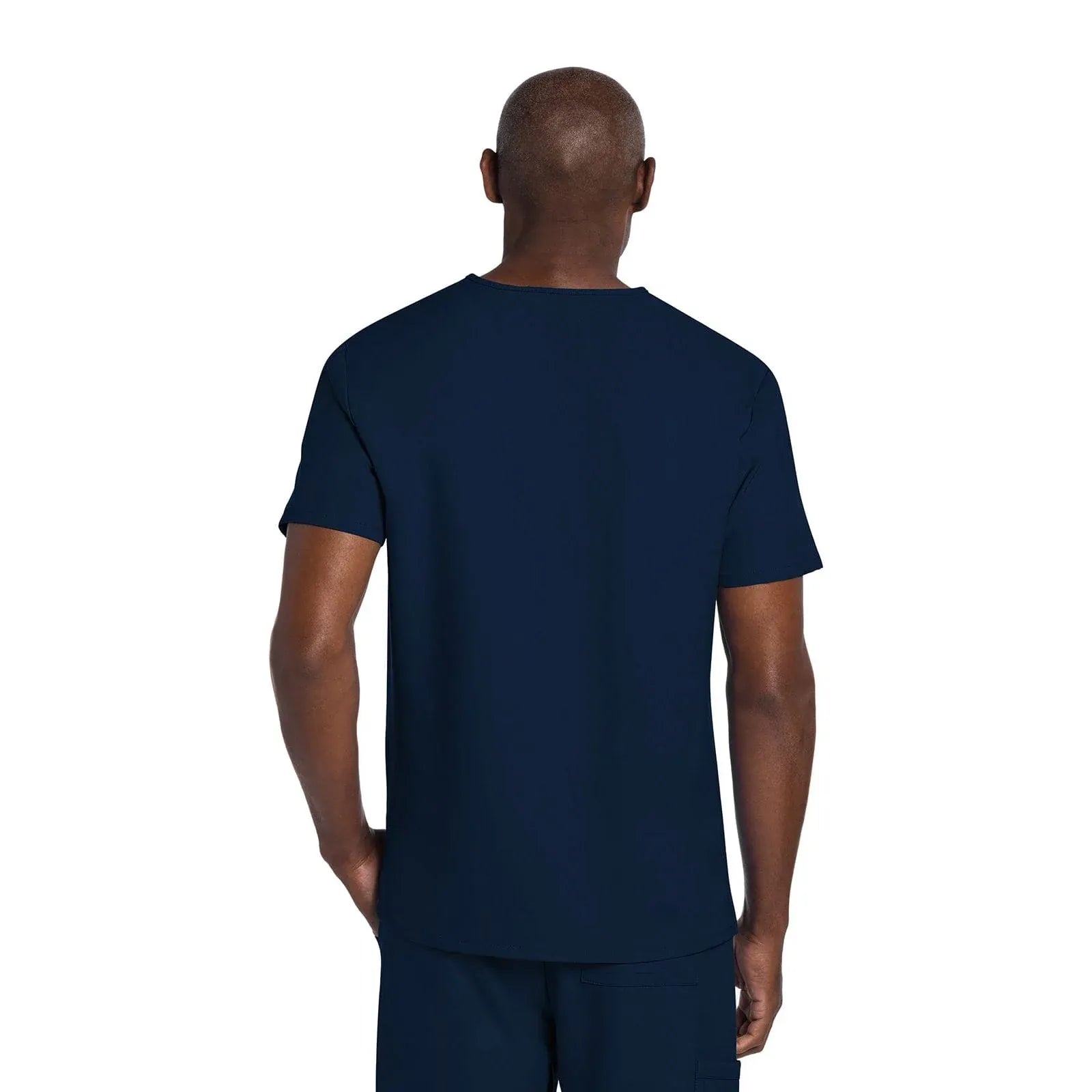 Cherokee Scrubs Top Cherokee Originals Ultra CK784A Mens Elevation 2-Pocket Top Men Top Navy