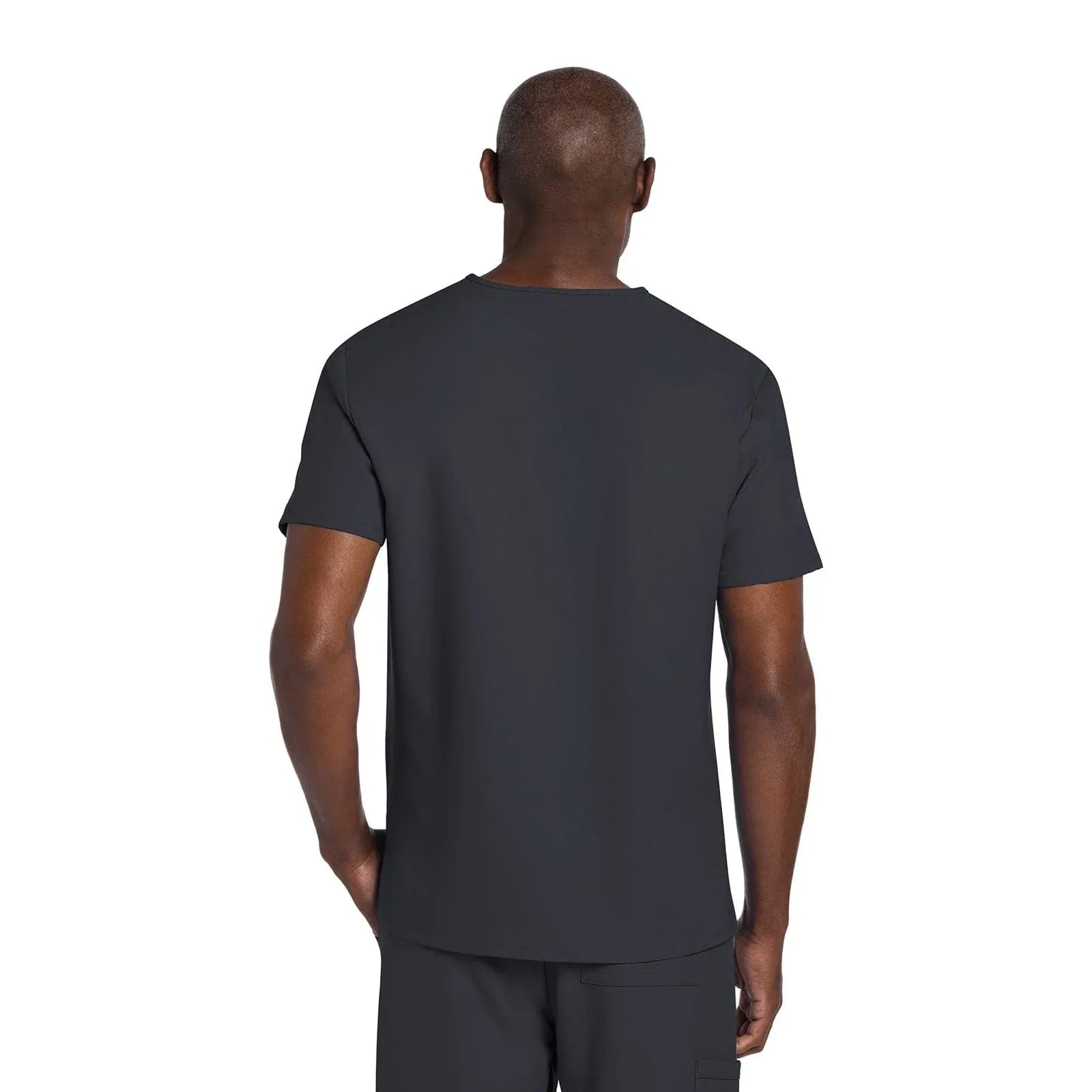 Cherokee Scrubs Top Cherokee Originals Ultra CK784A Mens Elevation 2-Pocket Mens Scrubs Top Pewter