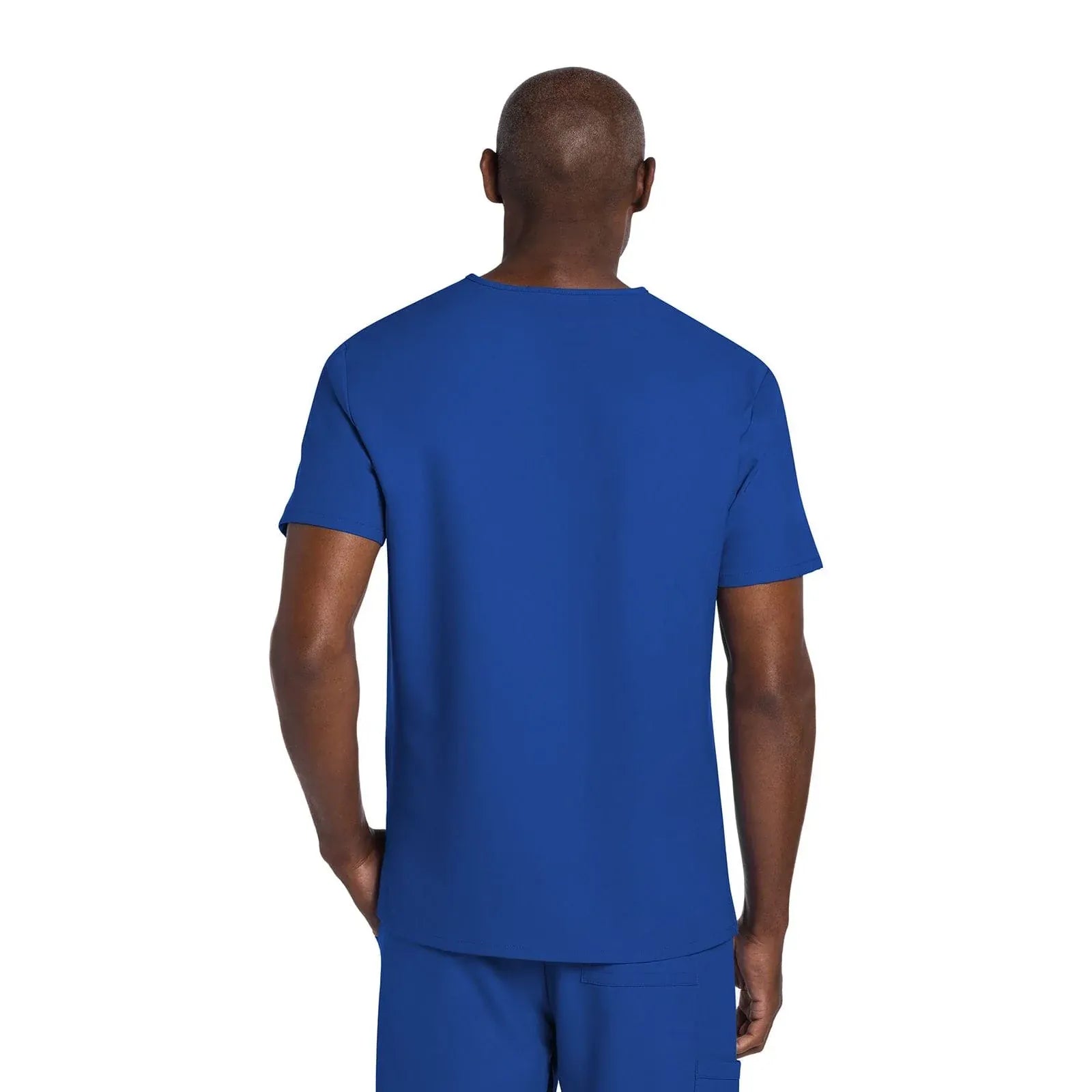 Cherokee Scrubs Top Cherokee Originals Ultra CK784A Mens Elevation 2-Pocket Mens Scrubs Top Royal