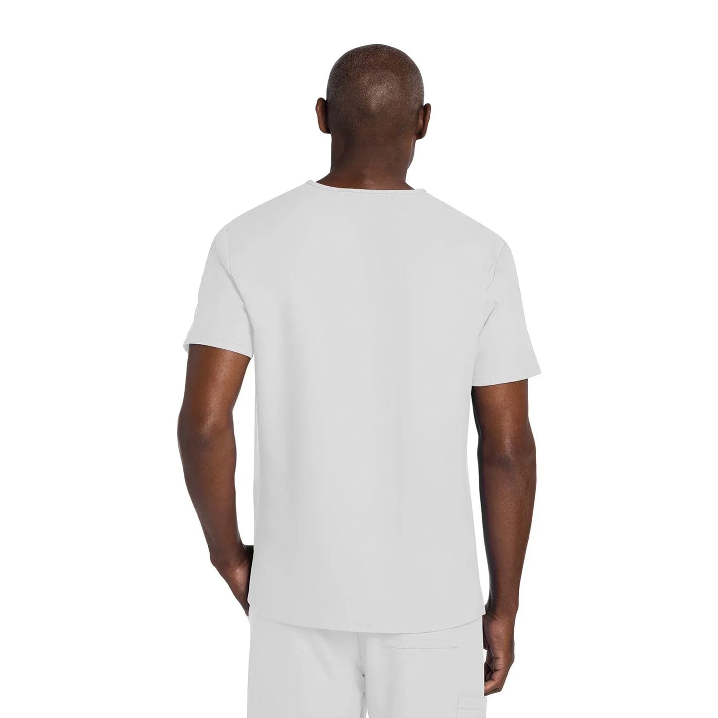 Cherokee Scrubs Top Cherokee Originals Ultra CK784A Mens Elevation 2-Pocket Mens Scrubs Top White
