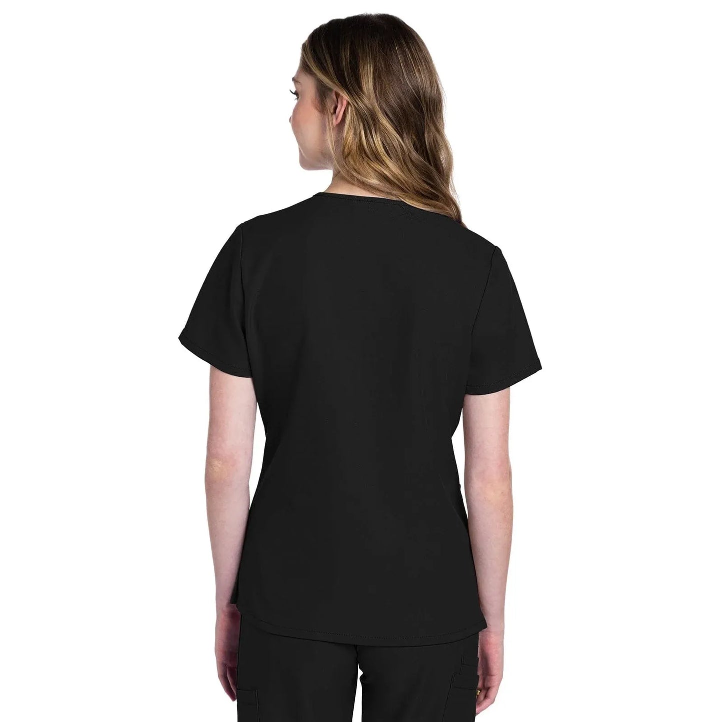Cherokee Originals Ultra CK953A City V-Neck Scrubs Top Women Black