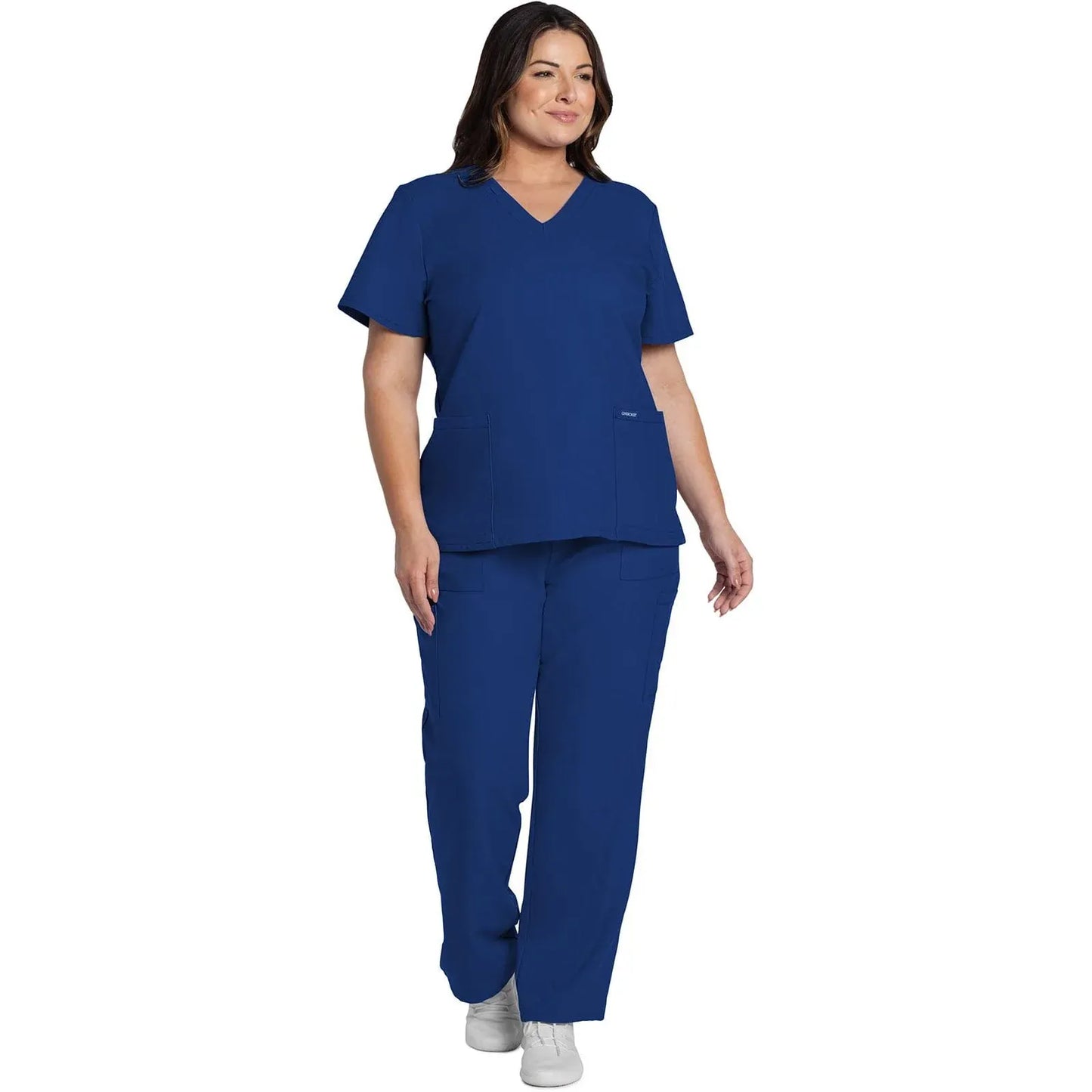 Cherokee Originals Ultra CK953A City V-Neck Scrubs Top Women Galaxy Blue