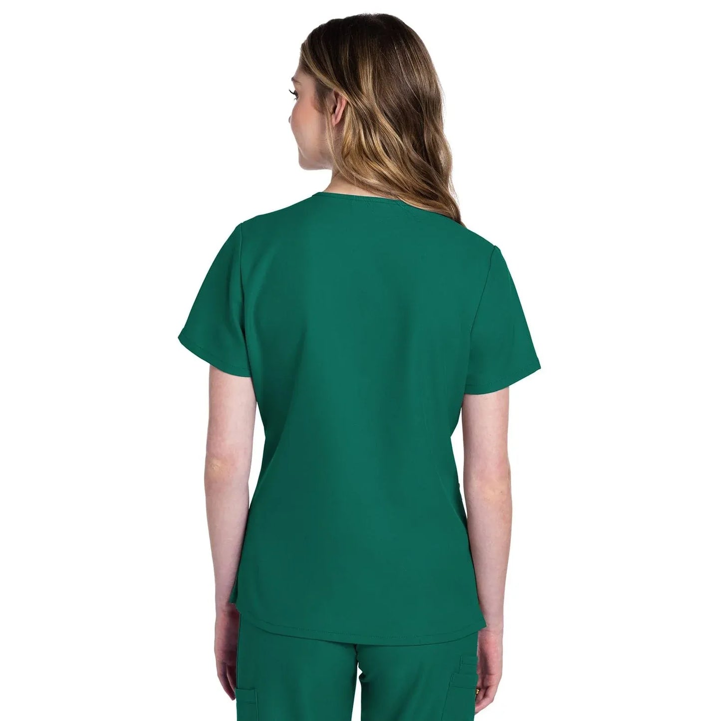 Cherokee Originals Ultra CK953A City V-Neck Scrubs Top Women Hunter Green